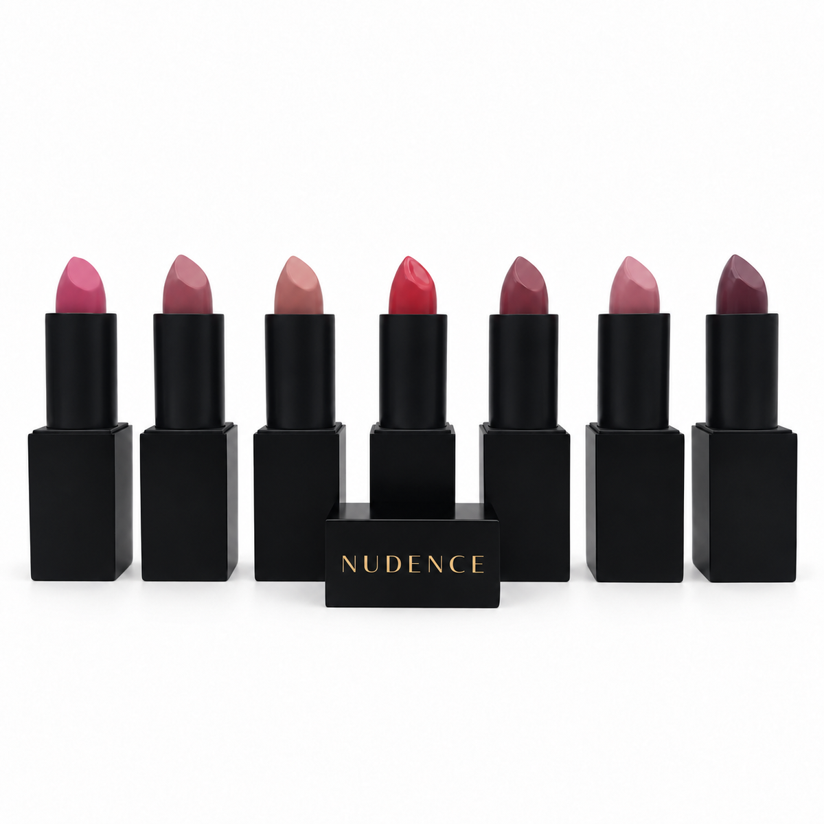 Nudence Lipstick collection product photograph